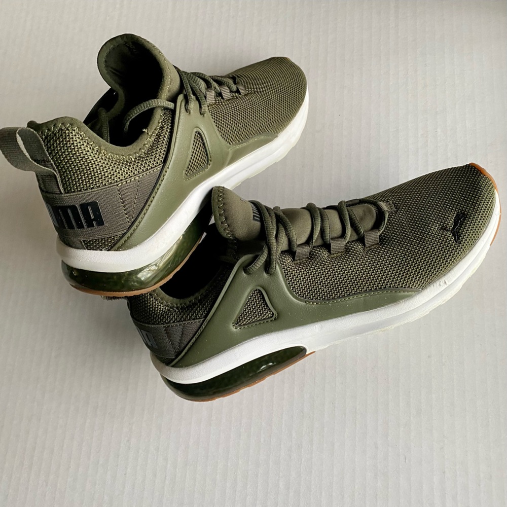 Puma Electron 2.0 Mesh Sneakers Green Size 9.5